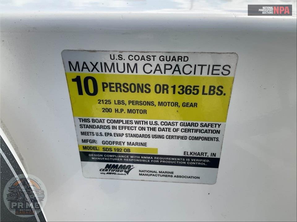 2023 Hurricane Boat SS 192RL(*) SUNDECK SPORT SERIES L=19/E=1-150 MERCURY — фото 6