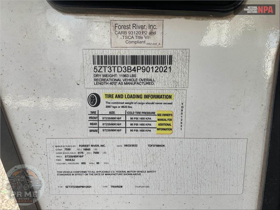 2023 East To West M-375BH-OK - TANDARA FIFTH WHEEL SERIES — фото 52