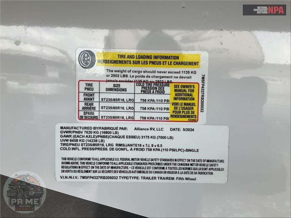 2024 Alliance Rv M-395DS - PARADIGM FIFTH WHEEL SERIES — фото 41
