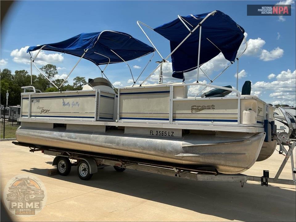 2003 Crest Pontoon 22 SPORT L=22/E=1-60HP MERCURY OB — фото 1