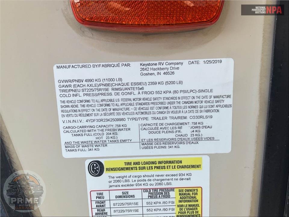 2019 Keystone Rv M-30 RLS - COUGAR FIFTH WHEEL SERIES — фото 44