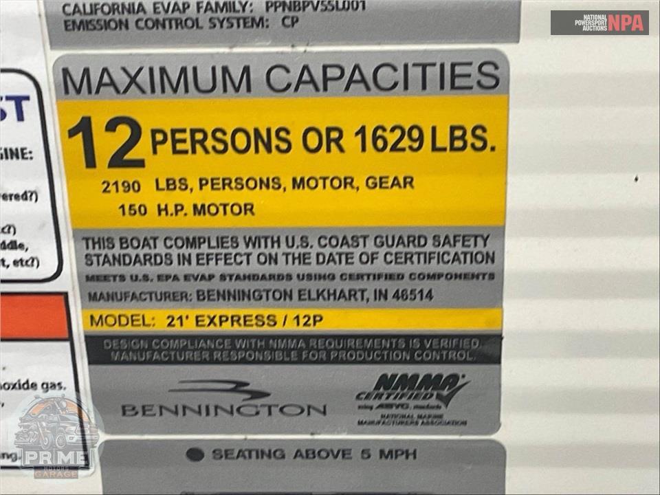 2023 Bennington Pontoons 23 SSR(*)S SERIES L=24/E=1-150HP YAMAHA OB — фото 33