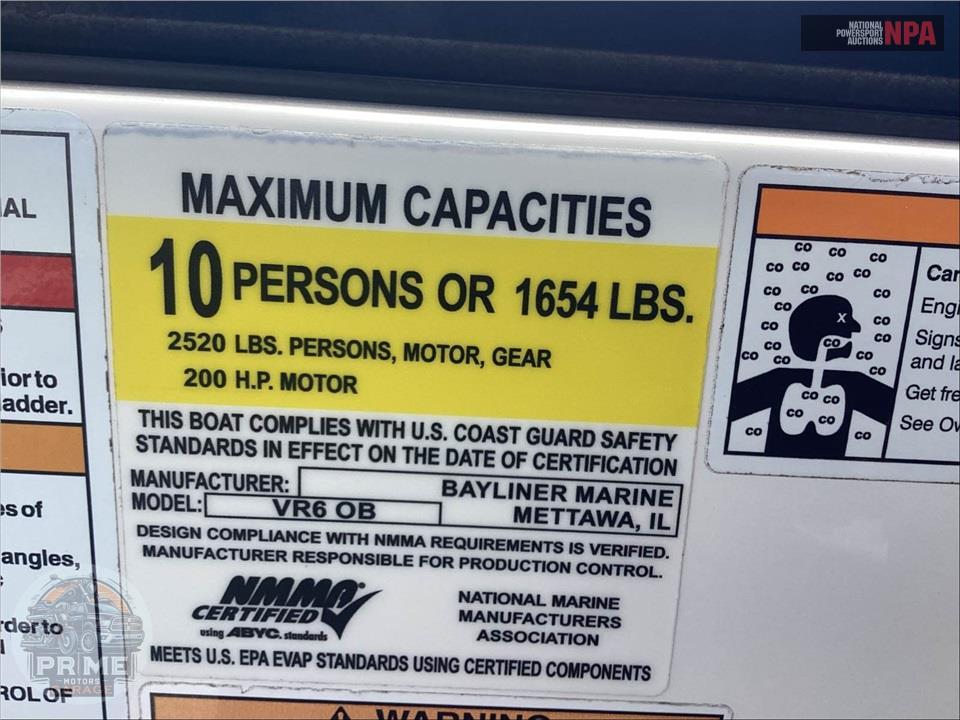 2024 Bayliner Marine VR6(*)BOW RIDER SERIES L=22/E=1-150HP MERCURY OB — фото 6