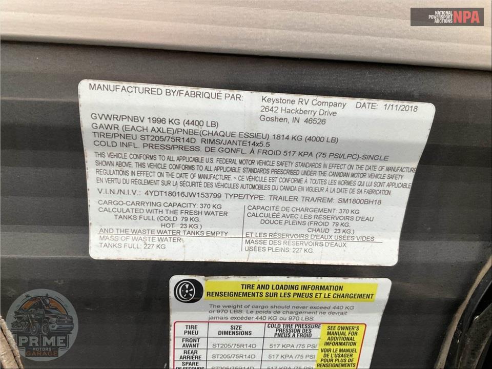 2018 Keystone Rv M-SM1800-SPRINGDALE-MINI SERIES — фото 49