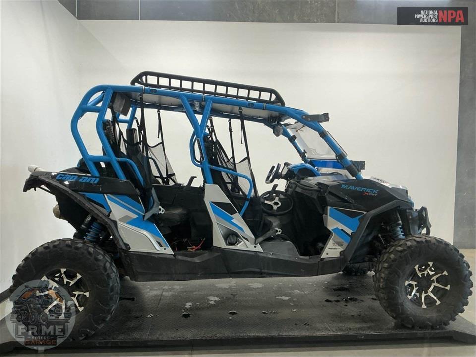 2017 Can-Am MAVERICK MAX 1000R X MR (HYPER SILVER, BLACK & OCTANE BLUE) — фото 1