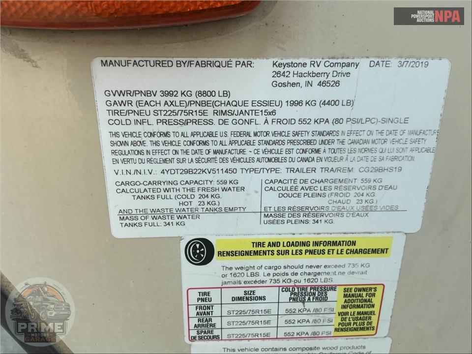 2019 Keystone Rv M-29 BHS - COUGAR SERIES — фото 58