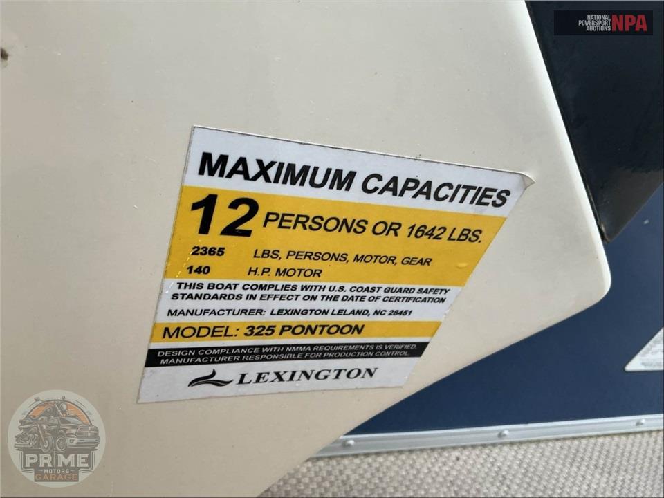 2018 Lexington Pontoons 325(*) 3 SERIES L=26/E=1 140HP SUZUKI OB — фото 27