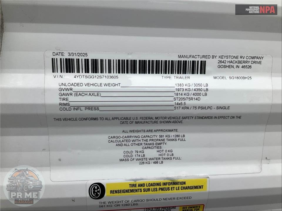 2025 Keystone Rv M-1800 BH - SPRINGDALE MINI SERIES — фото 33