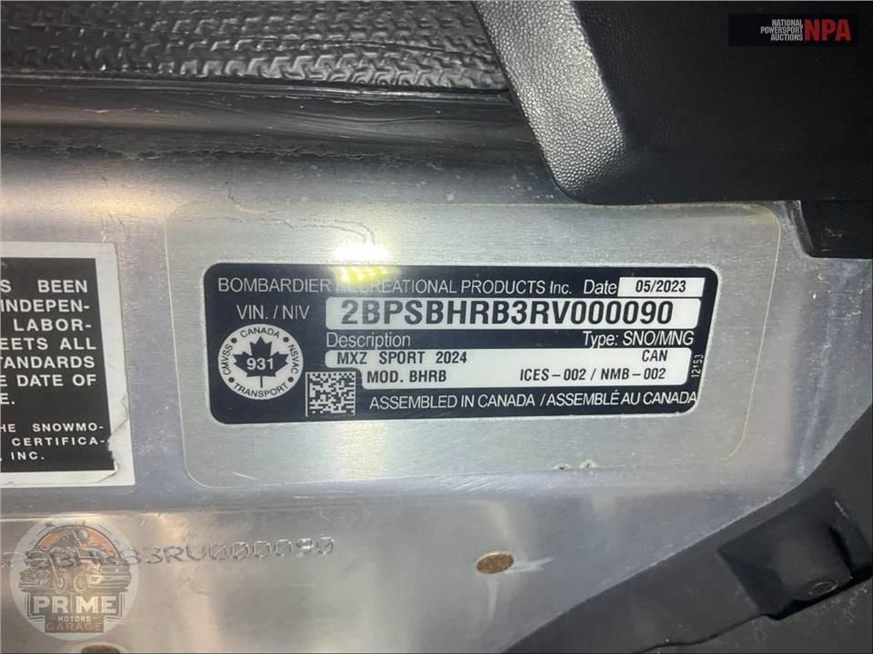 2024 Ski-Doo MXZ Sport 137 600 EFI RipSaw 1.25" E.S. — фото 14