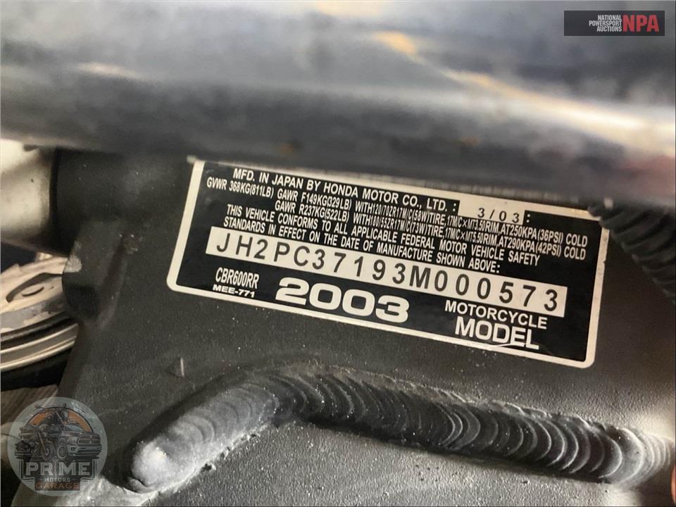 2003 Honda CBR600RR3 — фото 28