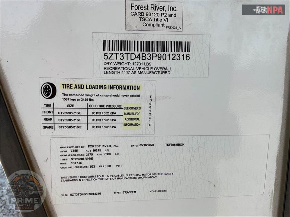 2023 East To West M-386MB-OK - TANDARA FIFTH WHEEL SERIES — фото 40