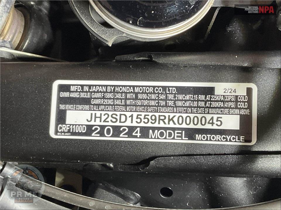 2024 Honda CRF1100D AFRICA TWIN DCT — фото 17