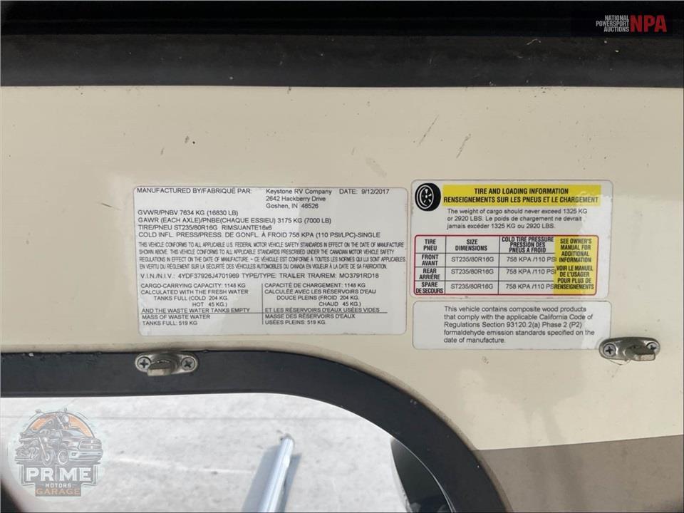 2018 Keystone Rv M-3791 RD MONTANA FIFTH WHEEL SERIES — фото 49