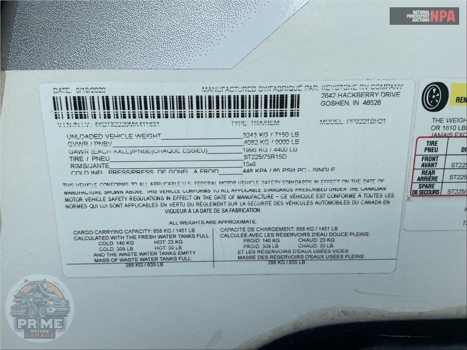2021 Keystone Rv M-3221 BH - PASSPORT GT SERIES — фото 72
