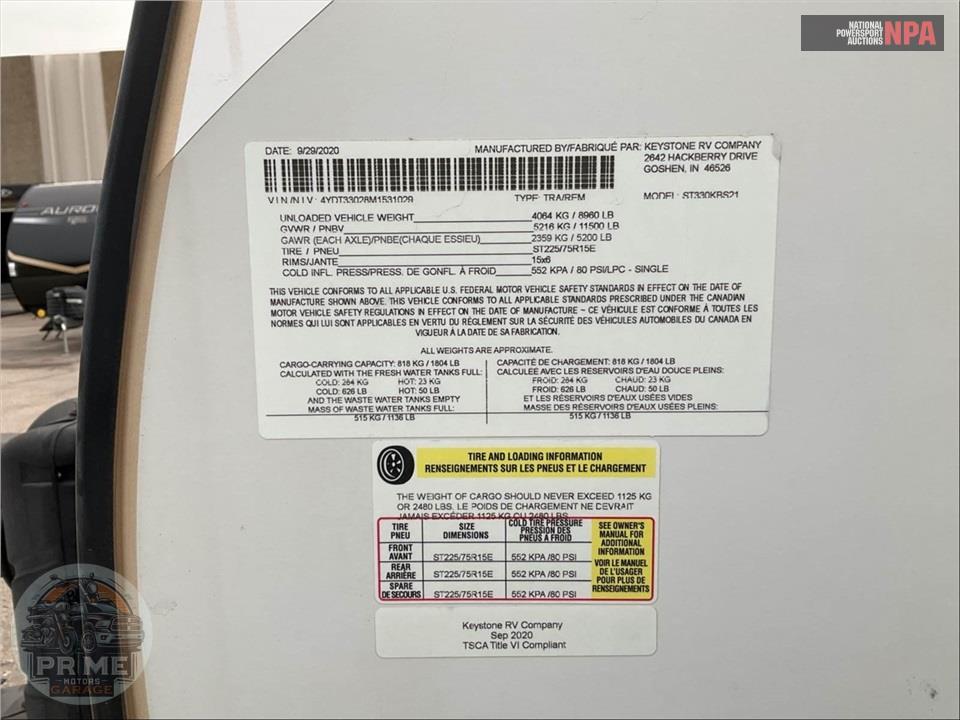 2021 Keystone Rv M-330 KBS SPRINTER LIMITED SERIES — фото 44