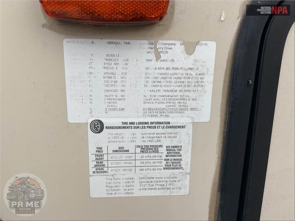 2017 Keystone Rv M-30 RIPR - BULLET PREMIER SERIES — фото 62