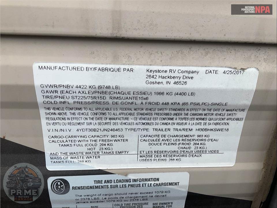 2018 Keystone Rv M-30 BHKSWE - HIDEOUT SERIES — фото 49