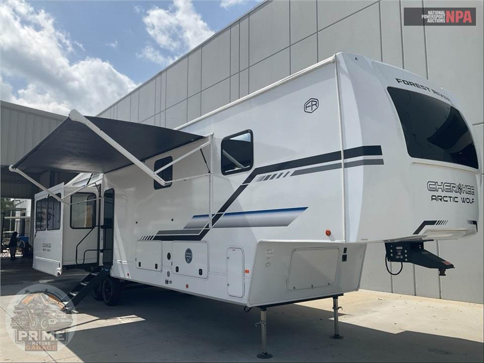 2026 CHEROKEE BY FOREST RIVER M-3650SUITE Arctic Wolf Fifth Wheel Series