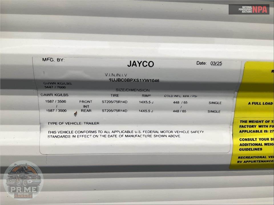 2025 Jayco M-261 BHS - JAY FLIGHT SLX SERIES — фото 35