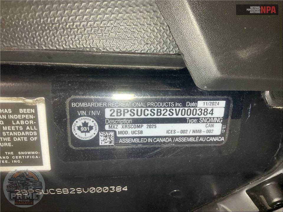 2025 Ski-Doo MXZ X-RS WITH COMPETITION PACKAGE 850 E-TEC TURBO 137 1.25 — фото 14