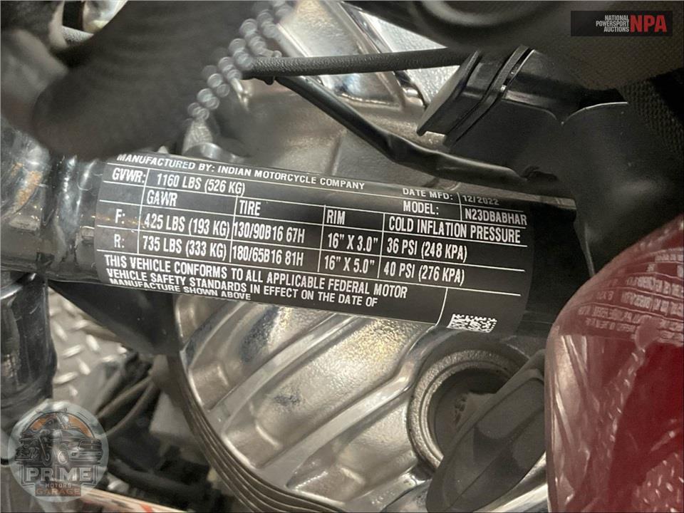 2023 Indian Motorcycle SUPER CHIEF LIMITED (ABS, COLOR) — фото 25