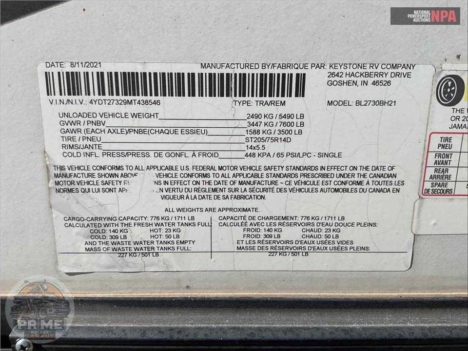 2021 Keystone Rv M-2730 BH BULLET CROSSFIRE SERIES — фото 38