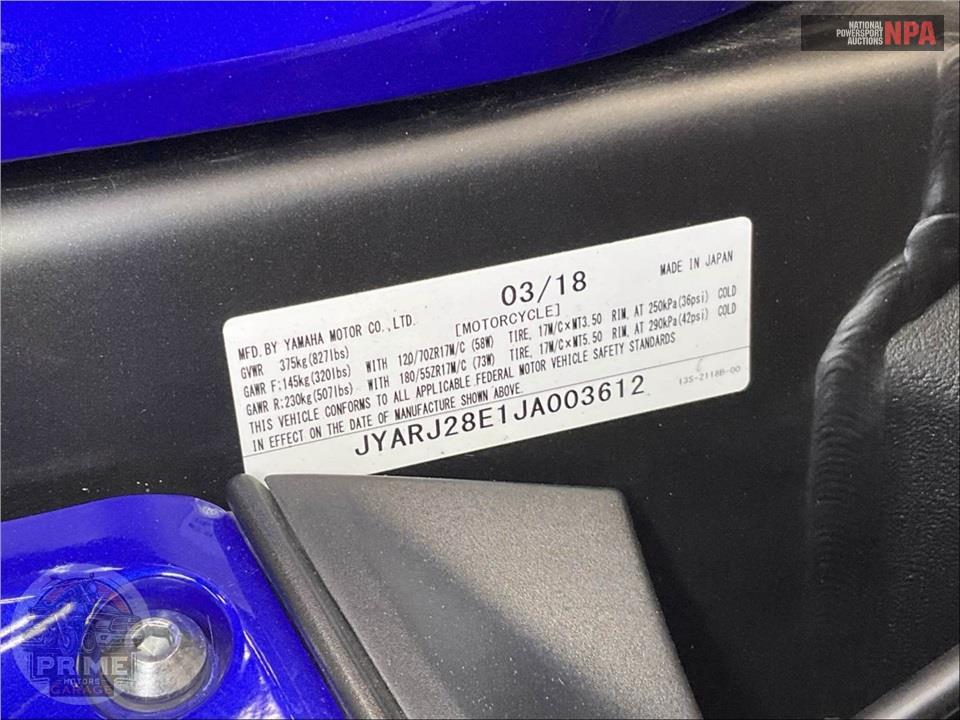 2018 Yamaha YZF-R6 — фото 29