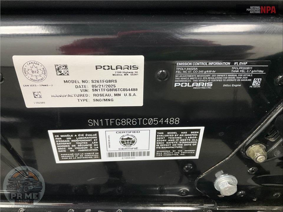 2026 Polaris 850 RMK KHAOS 155 — фото 13