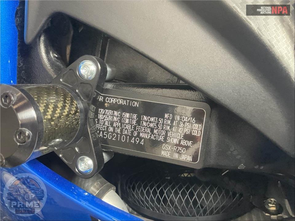 2016 Suzuki GSX-R750L6 — фото 20