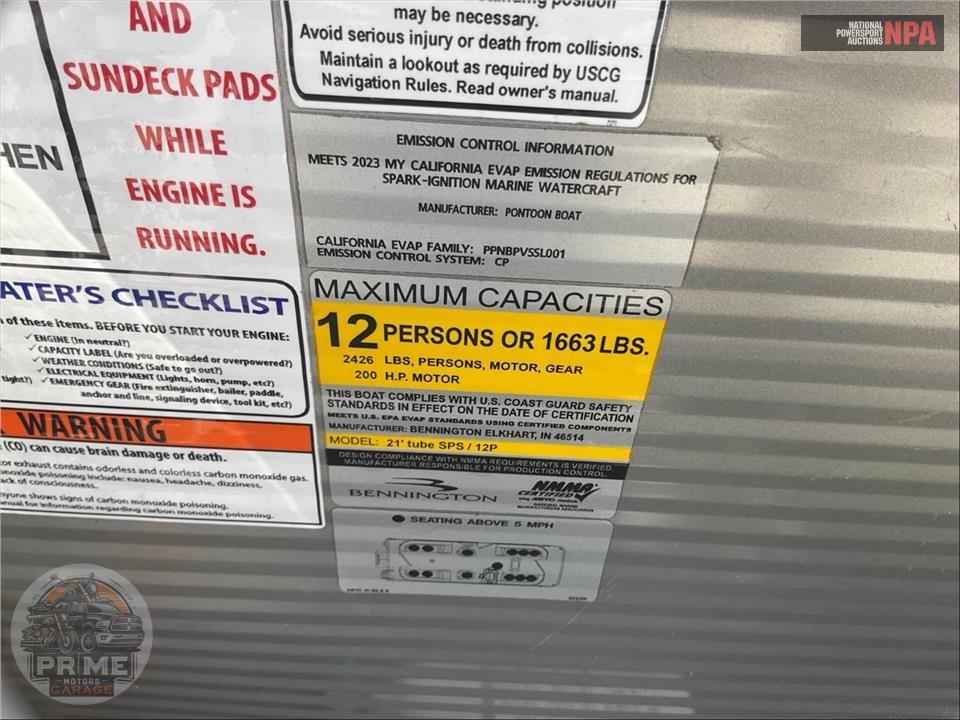 2023 Bennington Pontoons 22 SS(*) S SERIES L=23/E=1-150HP MERCURY OB — фото 37