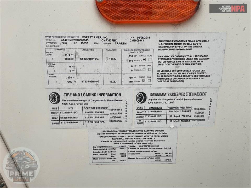 2019 Palomino By Forest River M-383FBC - COMPASS FIFTH WHEEL SERIES — фото 45