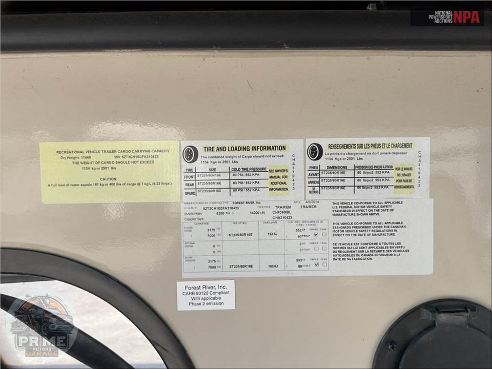 2015 Coachmen By Forest River M-360 IBL - CHAPARRAL FIFTH WHEEL SERIES — фото 51