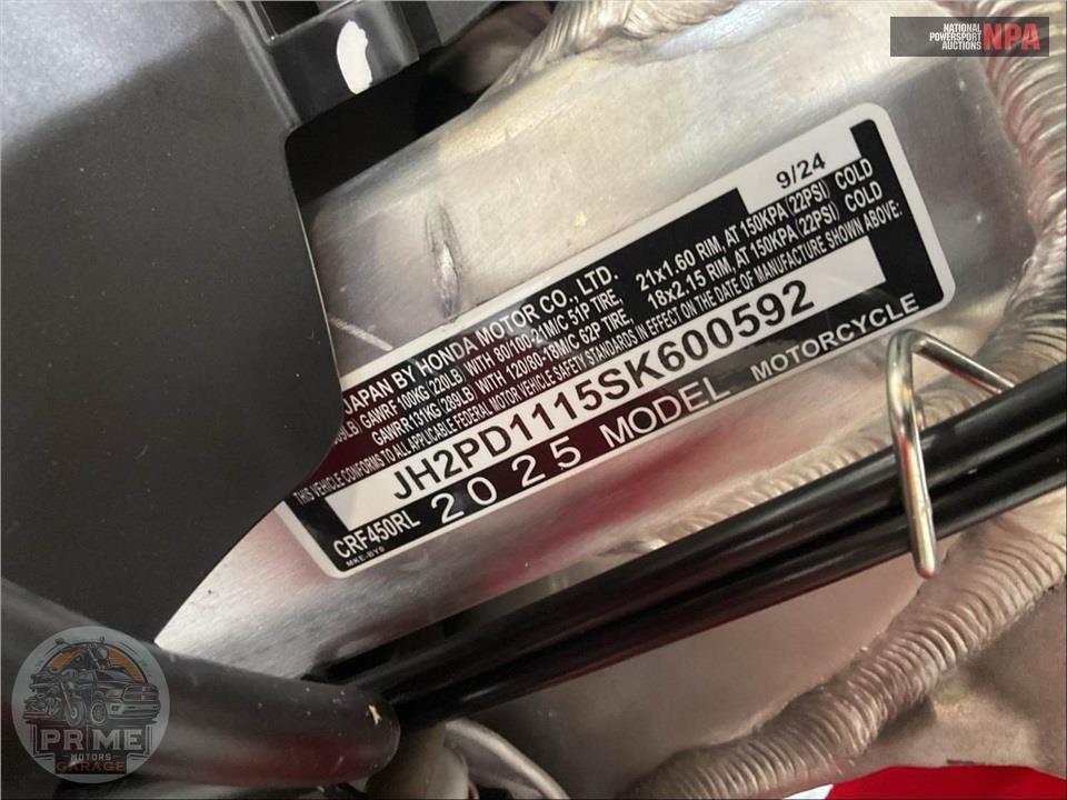 2025 Honda CRF450RL — фото 15