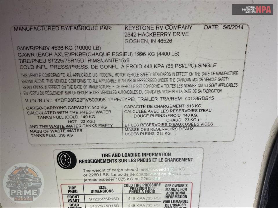 2015 Keystone Rv M-28 RDB - COUGAR X-LITE FIFTH WHEEL SERIES — фото 53