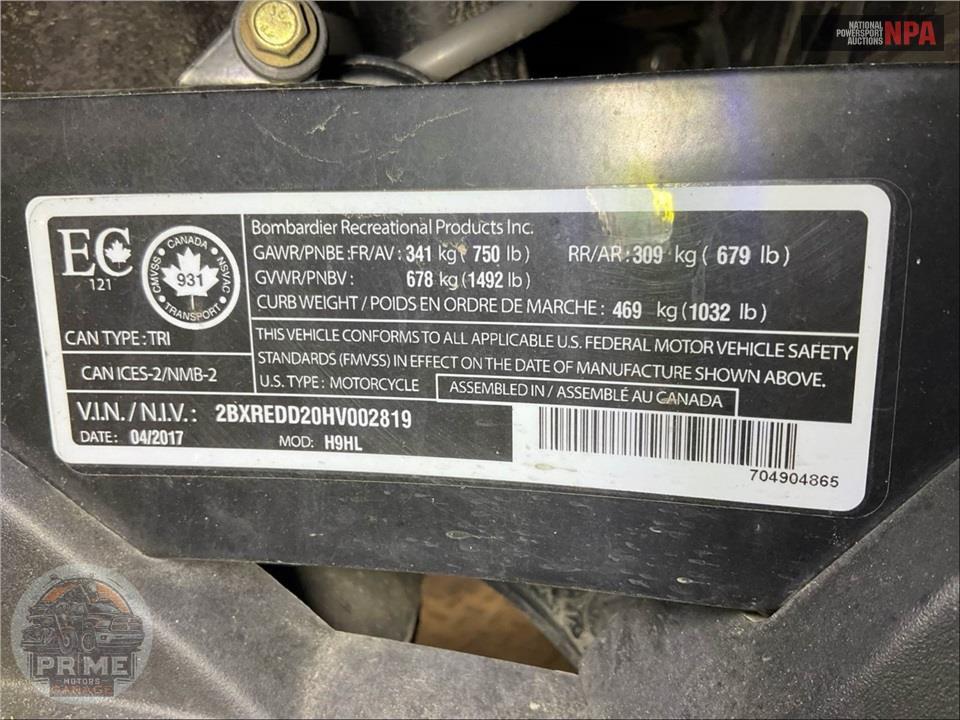 2017 Can-Am SPYDER F3 SE6 LIMITED — фото 29