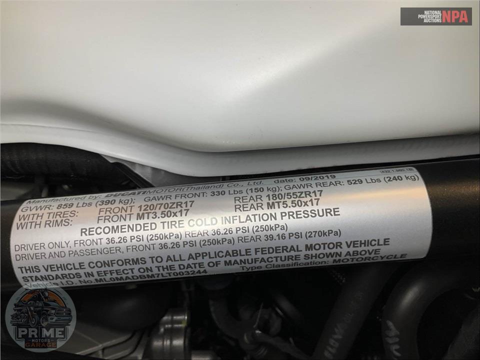 2020 Ducati MONSTER 797 PLUS (STAR WHITE SILK) — фото 21