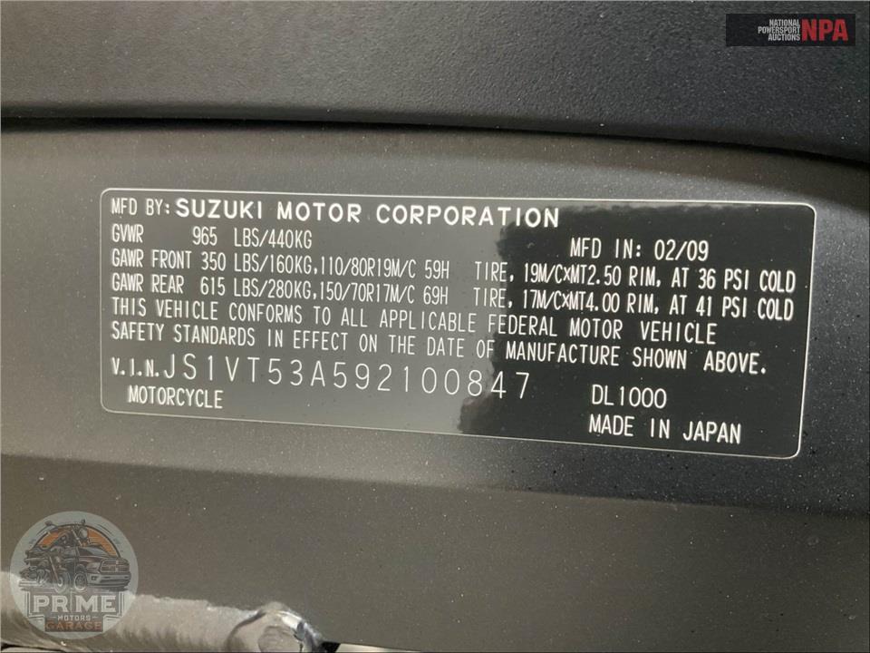 2009 Suzuki DL1000K9 V-STROM — фото 31