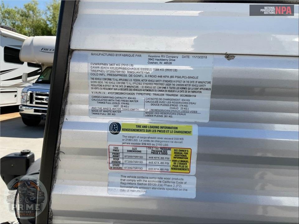2019 Keystone Rv M-260 BH - SPRINGDALE SERIES — фото 82