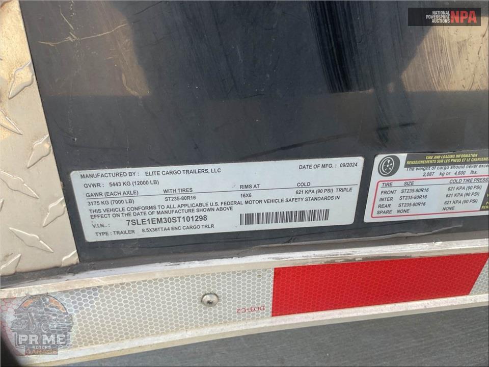 2025 Elite Cargo Trailers 8.5X36TTA4 ENC CARGO TRAILER — фото 20