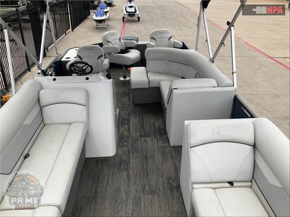 2023 Crest Pontoon 220 C4 CPT CLASSIC FISH SERIES L:23 E:1 150HP MERC OB — фото 32
