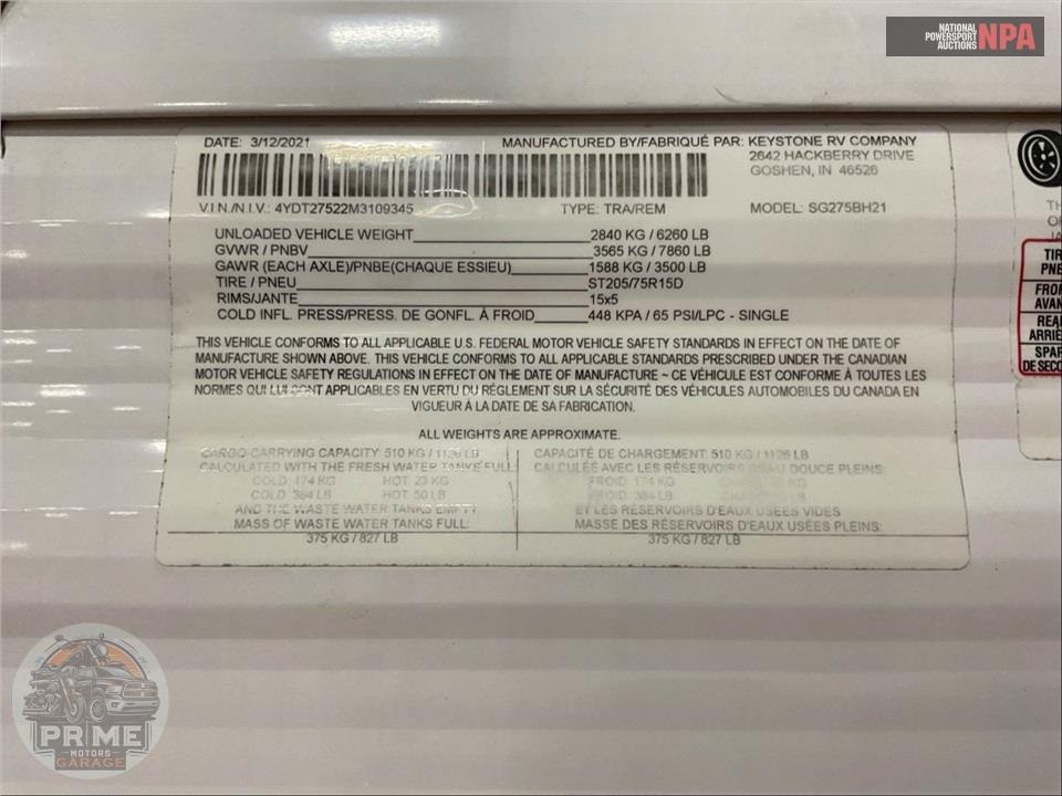 2021 Keystone Rv M-275 BH - SPRINGDALE SERIES — фото 38