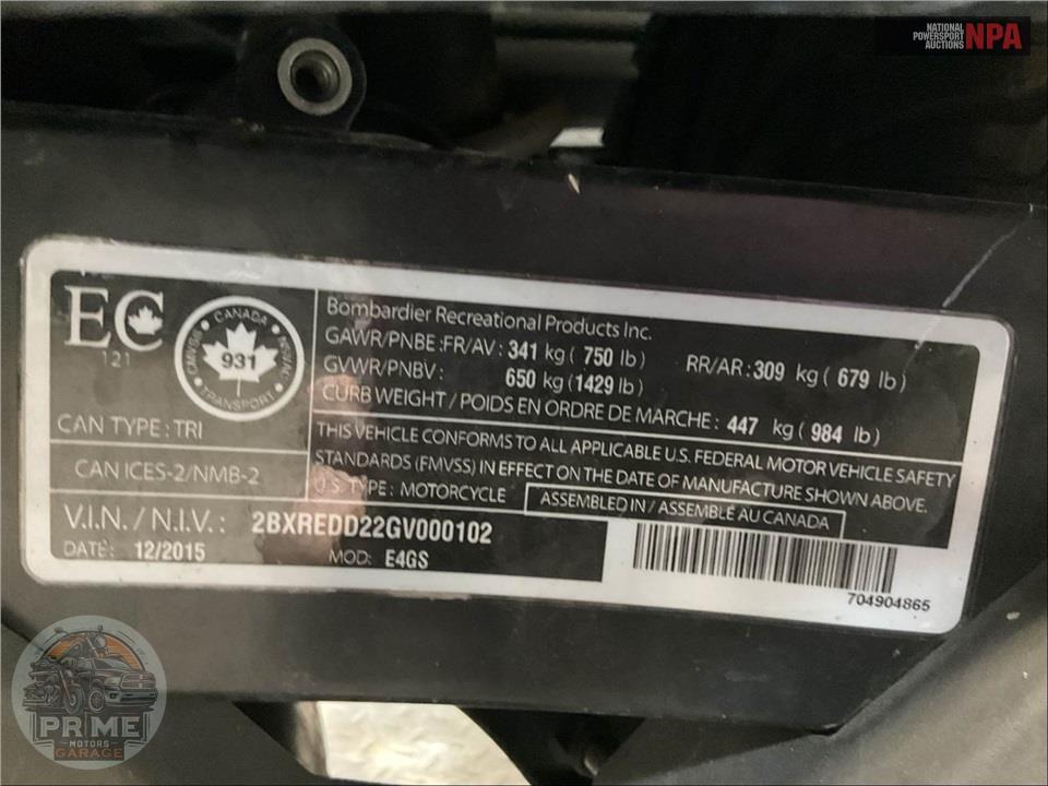 2016 Can-Am SPYDER F3 SE6 LIMITED — фото 37