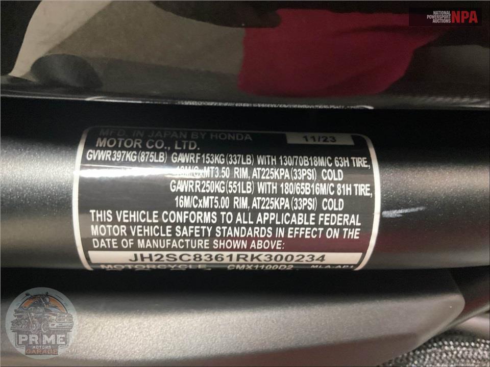2024 Honda CMX1100D2 REBEL 1100T DCT — фото 28