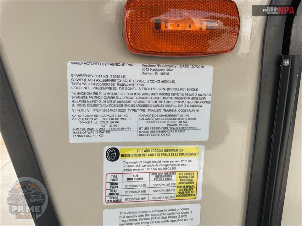 2019 Keystone Rv M-361 RLW - COUGAR FIFTH WHEEL SERIES — фото 63