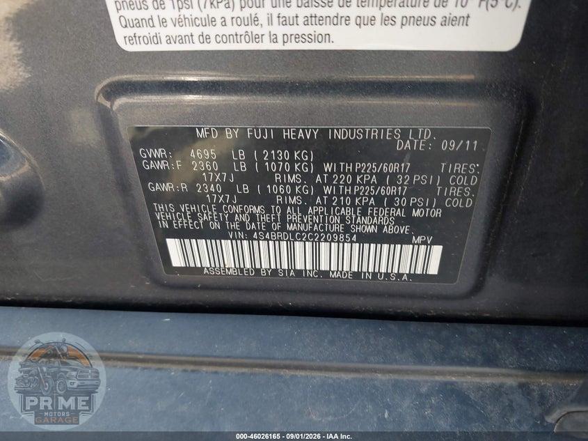 2012 SUBARU OUTBACK 3.6R LIMITED — фото 9