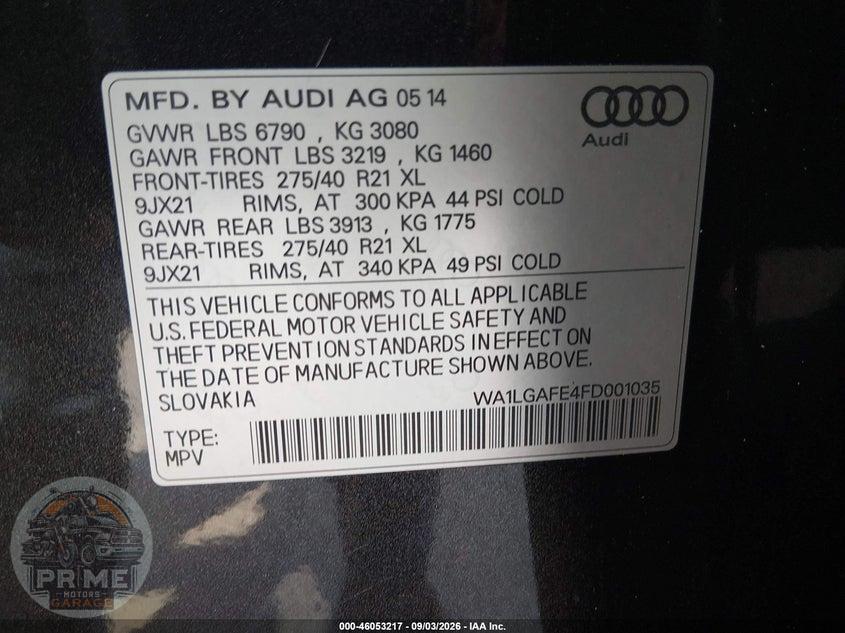 2015 AUDI Q7 3.0T PREMIUM — фото 9