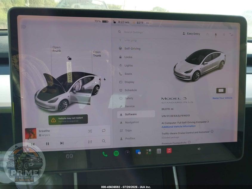 2020 TESLA MODEL 3 STANDARD RANGE PLUS REAR-WHEEL DRIVE/STANDARD RANGE REAR-WHEEL DRIVE — фото 7