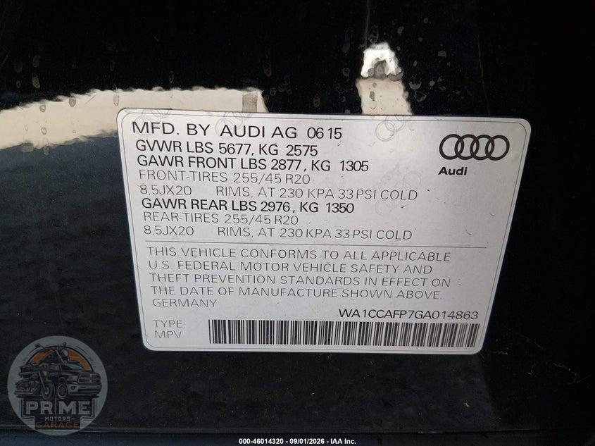 2016 AUDI SQ5 3.0T PREMIUM PLUS — фото 9