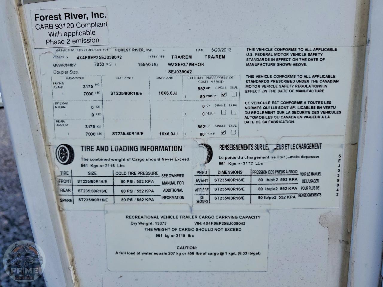 2014 FOREST RIVER SIER RECREATIONAL — фото 10