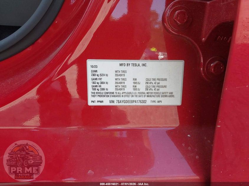 2023 TESLA MODEL Y AWD/LONG RANGE DUAL MOTOR ALL-WHEEL DRIVE — фото 9